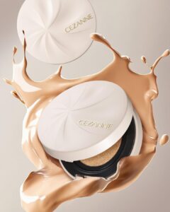 セザンヌのクッションファンデーション新登場、薄膜カバー＆つるんと艶肌の“欲張りファンデ”